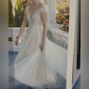 Jenny Yoo White Lace Wedding Dress